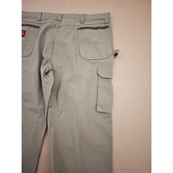 Mens 44x30 Wrangler RIGGS Canvas Double Front Knee Cargo Ripstop 103W060BR Pants - Picture 2 of 11